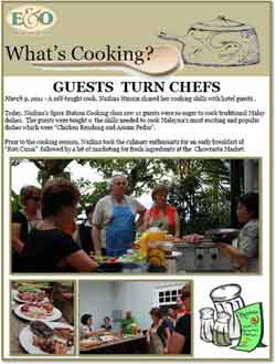 Unique Cooking Class in E&O Hotel