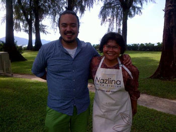 Nazlina with Adam Liaw